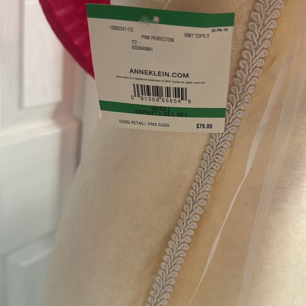 Anne Klein Twist  Halter Top Size L - Picture 10 of 12